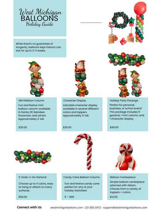 Celebrate the Holidays with Festive Balloon Gifts and Decor! 🎄🎈